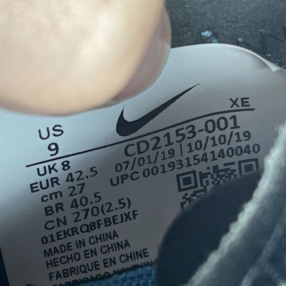 Nike Womens Size 9 React Element 55 SE Safari Pack Anthracite Running CD2153-001 - Picture 10 of 10